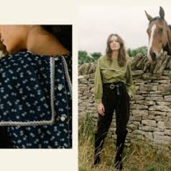 Doen Navy Floral Blouse - Picture 10 of 13